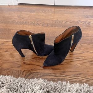 Calvin Klein Navy suede booties